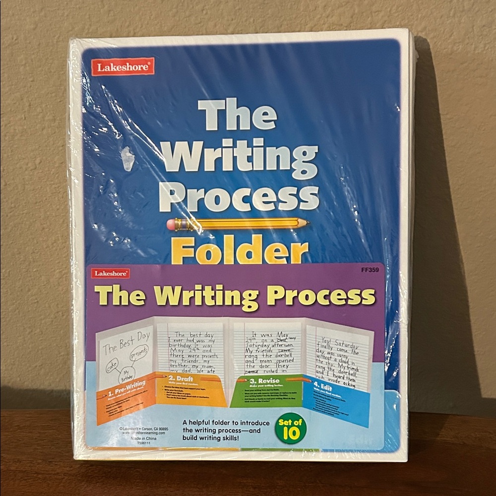 Lakeshore The Writing Process Folder Set of 10 NWT